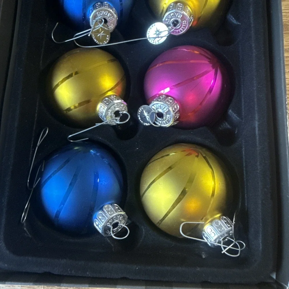 RADKO  EIGHT  CHRISTMAS‎ CELEBRATION BALLS  ORNAMENT FROM 2010